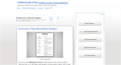Desktop Screenshot of curriculumvitaeeuropeo.org